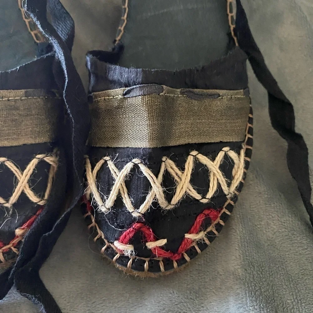 ERIC MICHAEL-unique wedge espadrilles, size 11